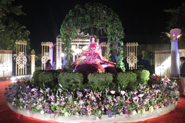 Flower arrangements and venue decorations